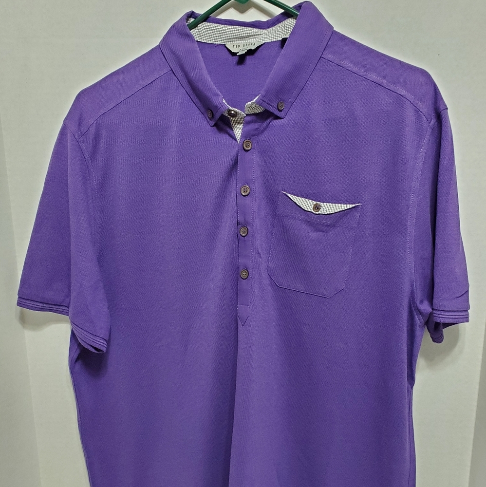 Ted Baker London Men's Purple Polo Shirt Size XXL